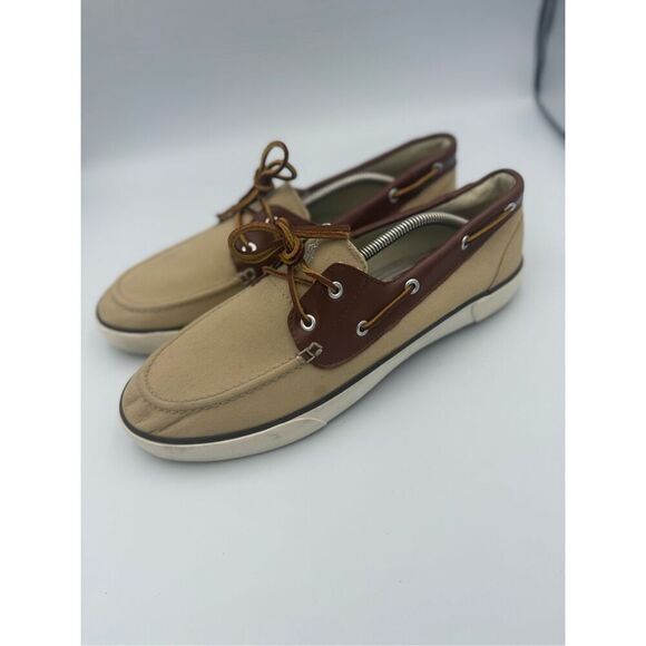 Polo Ralph Lauren Rylander boat shoes canvas/leather mens size 12D - Picture 6 of 8